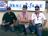 Top Red Level finishers from left - Warren Osborne, Ted Ott, Gayle Bradley